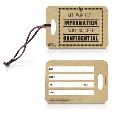 Fantastic Beasts and Where to Find Them Wand ID Luggage Tag